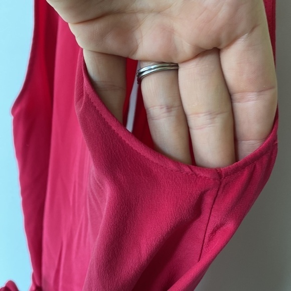 Aritzia Wilfred 100% Silk Pink Sabine Dress Size XS - Picture 6 of 10